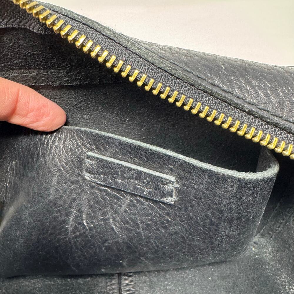 Madewell Black Leather Crossbody with Brass Hardware - Picture 10 of 12